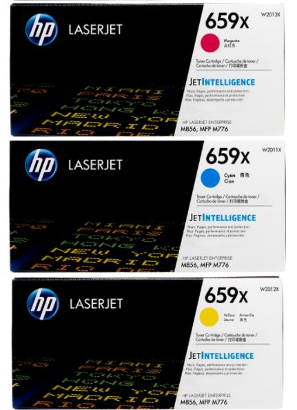 HP W2011X  659X 파랑 정품토너HP W2012X  659X 노랑 정품토너HP W2013X  659X 빨강 정품토너