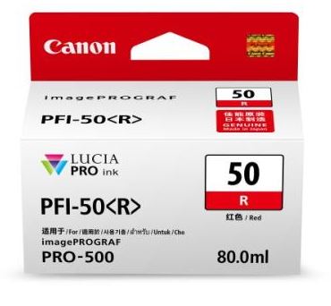 캐논 PFI-50R [레드/정품잉크]
*보증스티커 미부착제품 20%차감*