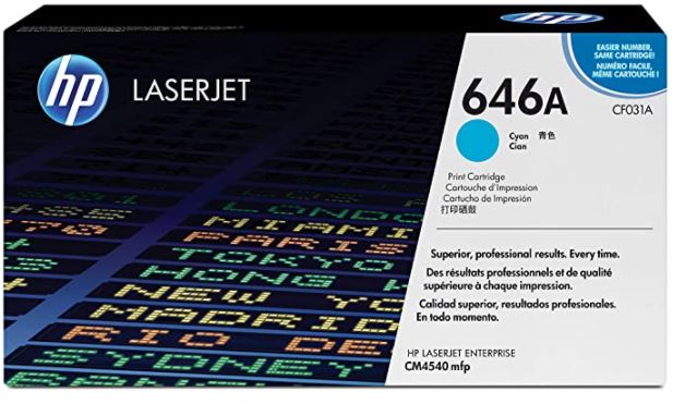 HP CF031A 646A파랑 정품토너CF031AC 화이트팩 30% 차감