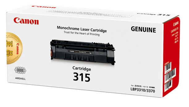 캐논 CRG-315
검정 정품토너
순정품스티커 미부착 30% 차감