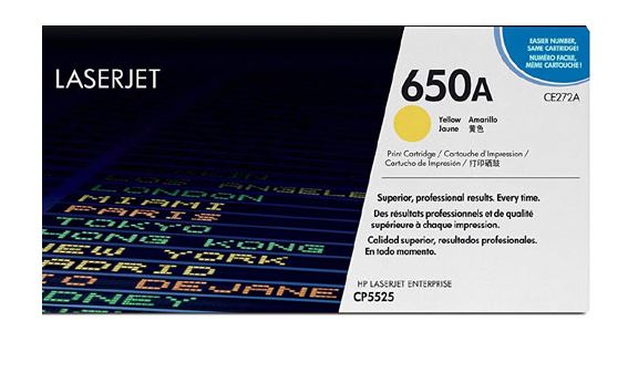 HP CE272A 650A노랑 정품토너AC 화이트팩 10% 차감