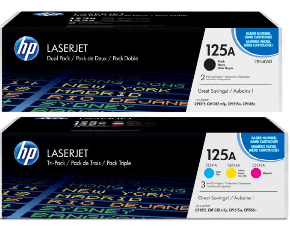 HP CB543A 125A빨강 정품토너