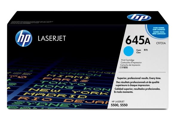 HP C9731A 645A파랑 정품토너AC 화이트팩 30% 차감