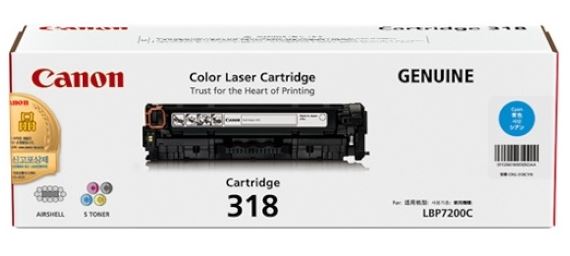 캐논 CRG-318C파랑 정품토너순정품스티커 미부착20%차감