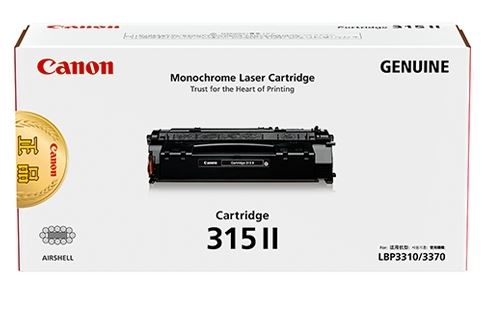 캐논 CRG-315II 
검정 대용량 정품토너
순정품스티커 미부착 20% 차감