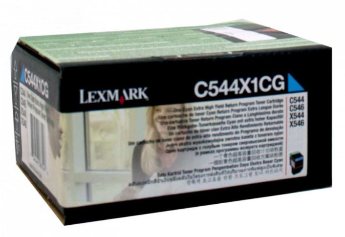 렉스마크 C544X1CG [파랑정품토너]