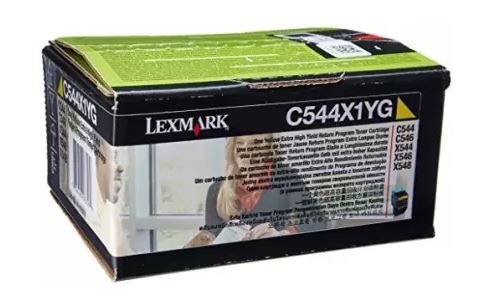 렉스마크 C544X1YG [노랑/정품토너]