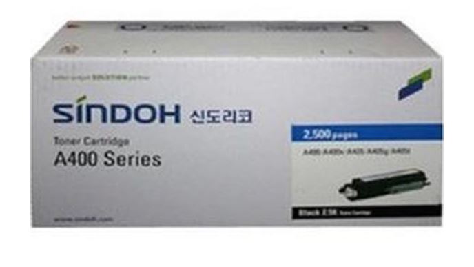 신도리코 A400/A400X(2.5K)
검정 정품토너 
S400T2HK