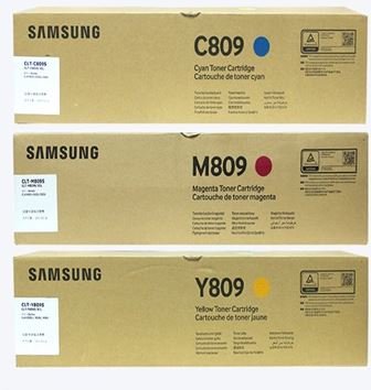삼성 CLT-C809S  파랑 정품토너삼성 CLT-M809S 빨강 정품토너삼성 CLT-Y809S  노랑 정품토너B2B제품 10%차감