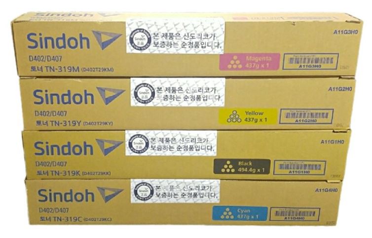 신도리코 D402T29KY TN-319Y 노랑 정품토너