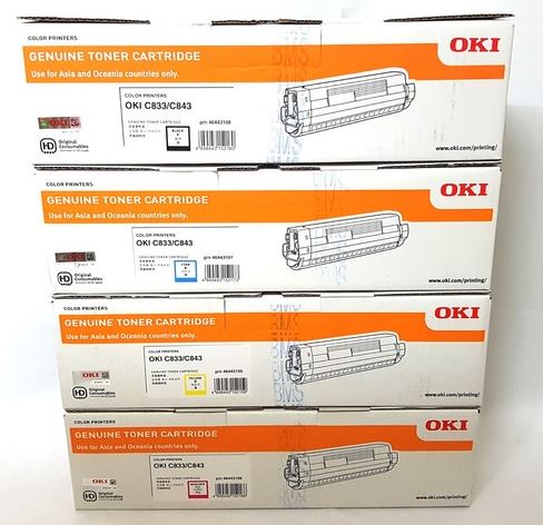 OKI C833 C843 
검정 46443108
자가검사 스티커 미부착 50%차감