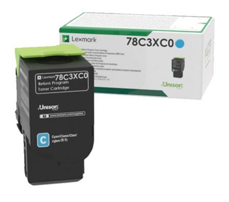 렉스마크 78C3XC0
파랑 정품토너