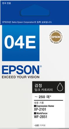 엡손 T04E6670
4색묶음 정품잉크