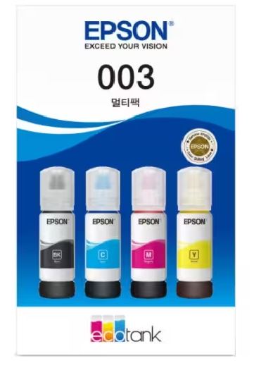 엡손 003 T00V670
4색묶음 정품잉크