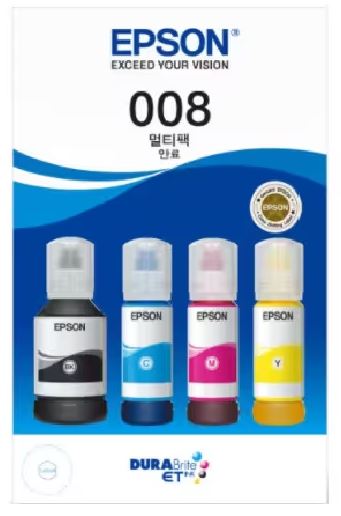 엡손 008 T06G670
4색묶음 정품잉크
