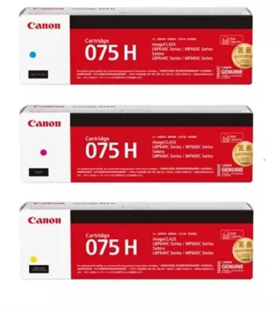 캐논 CRG-075H C 파랑 정품토너
캐논 CRG-075H M 빨강 정품토너
캐논 CRG-075H Y 노랑 정품토너